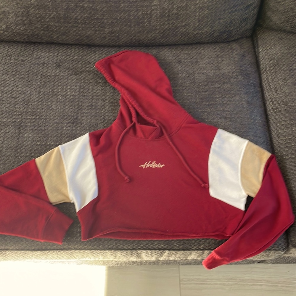 Hollister Cropped Hoodie XS